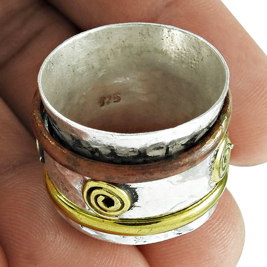 Solid 925 Silver Ring Stylish Minimalist Unisex Everyday Jewelry Gift