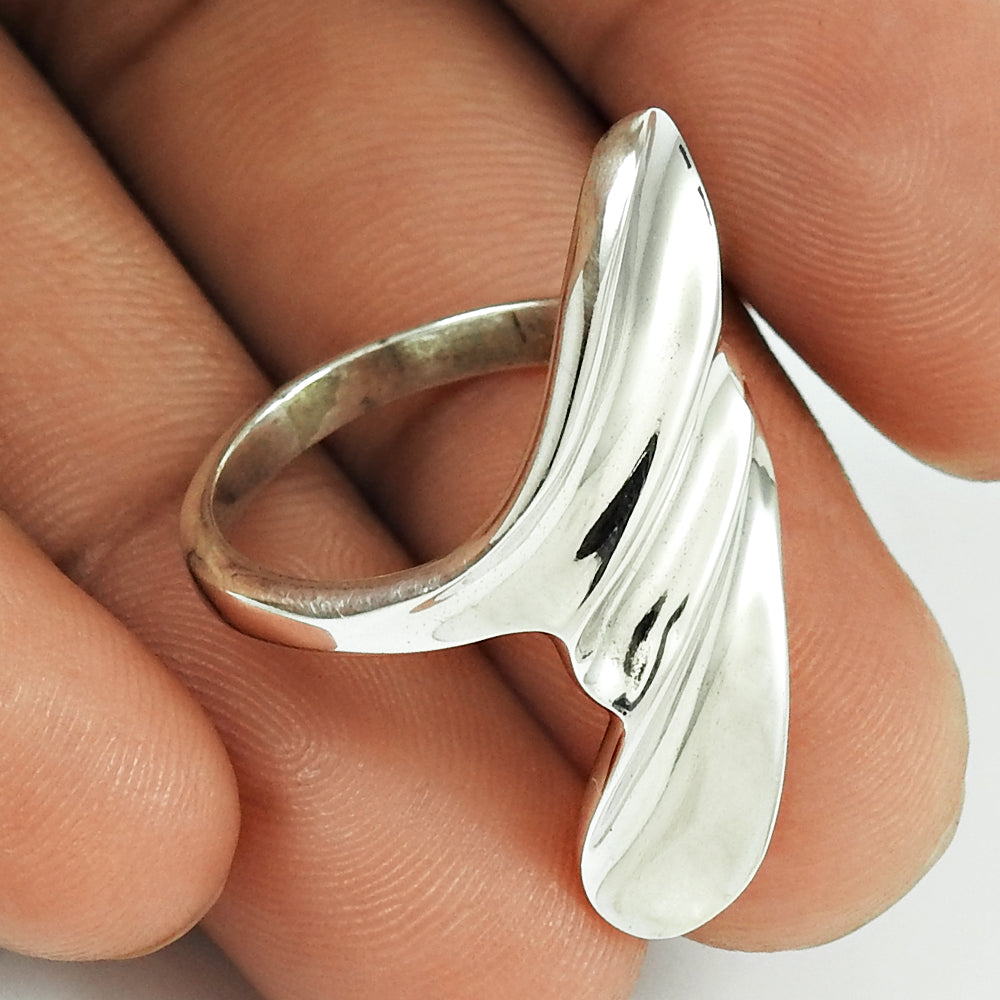 Vintage 925 Silver Handmade Ring Unisex Bohemian Jewelry Design