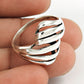 Vintage 925 Silver Handmade Ring Unique Boho Artisan Jewelry