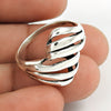 Vintage 925 Silver Handmade Ring Unique Boho Artisan Jewelry