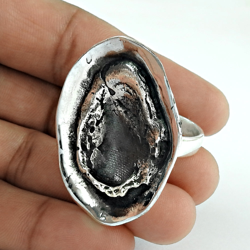 Vintage 925 Silver Handmade Ring Boho Minimalist Jewelry Unisex