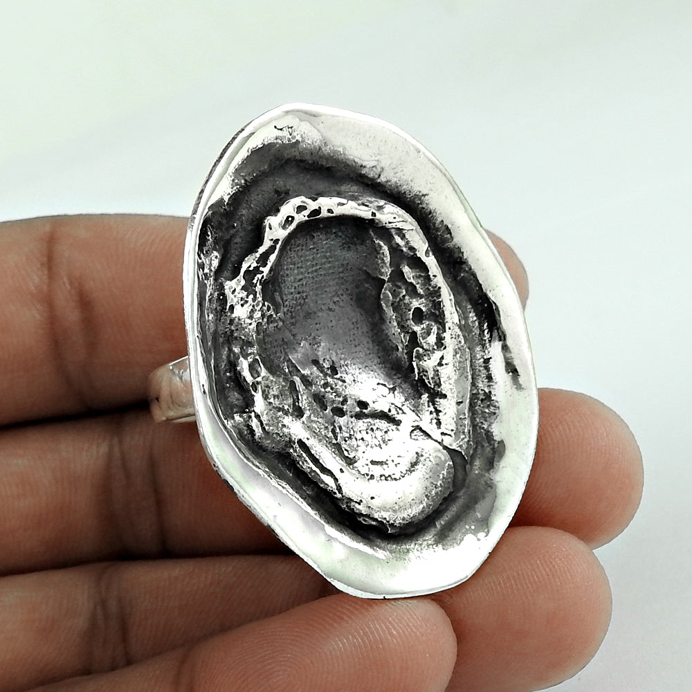 Vintage 925 Silver Handmade Ring Boho Minimalist Jewelry Unisex