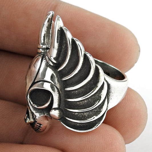 925 Solid Sterling Silver Horror Giant Ring