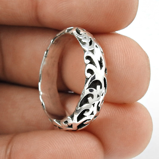 Proposal Ring 925 Solid Sterling Silver HANDMADE Band