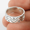925 Solid Sterling Silver Band HANDMADE Ring Gift Jewelry For Her