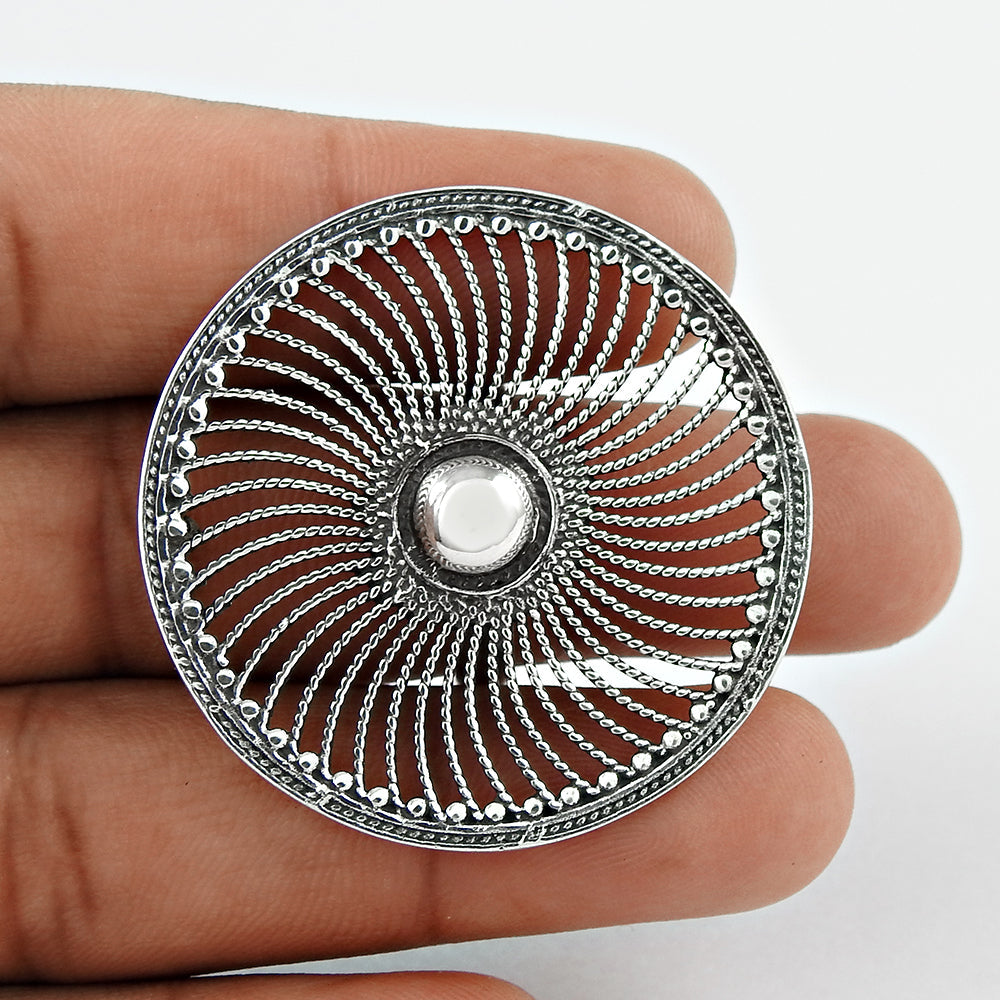 925 Sterling Silver Handcrafted Jewelry Band Ring I29