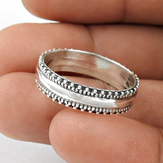 Proposal Ring Solid 925 Sterling Silver Band Gift For Her