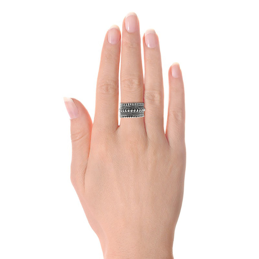 925 Sterling Silver Artisan Ring Handcrafted Jewelry Band