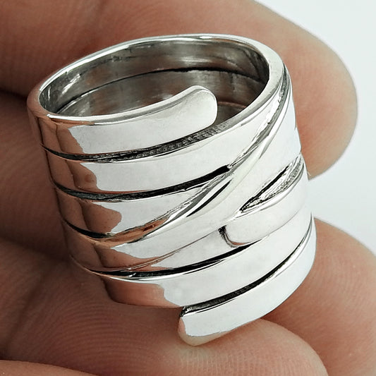 Statement Ring For Her 925 Solid Sterling Silver Handmade Jewelry