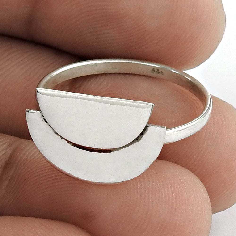 Handmade Indian Vintage 925 Solid Sterling Silver Statement Ring