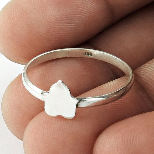 Lotus Flower Ring 925 Solid Sterling Silver Handmade Indian Jewelry