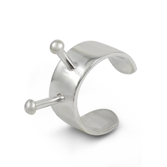 Handmade Indian Jewelry 925 Solid Sterling Silver Unique Cocktail Ring L16