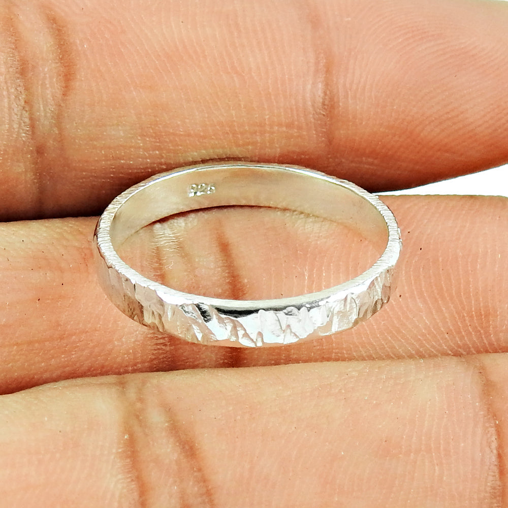 Cocktail Ring 925 Solid Sterling Silver Handmade Indian Band Jewelry