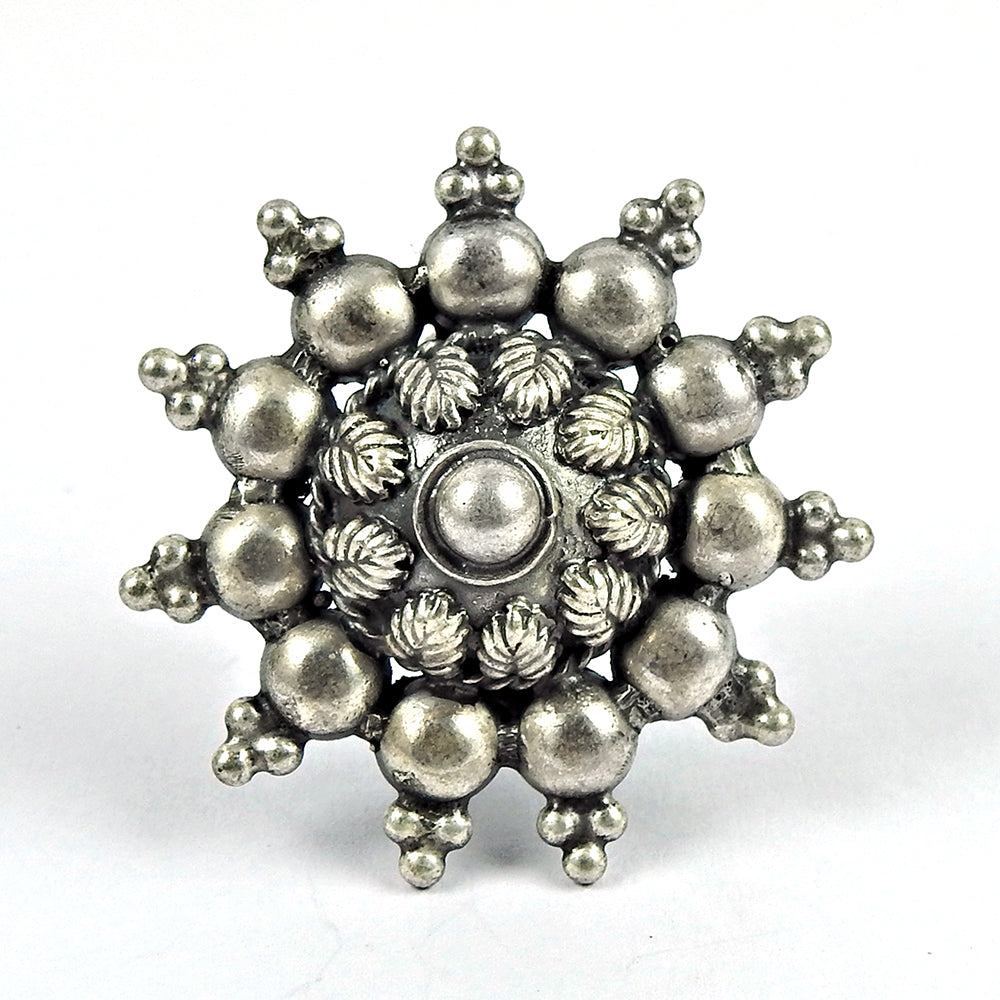 Antique Look Artisan Ring Solid 925 Silver Adjustable Ring Handmade Jewelry D6