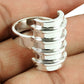 Chunky Ring Solid 925 Sterling Silver Handmade Ethnic Jewelry Woman Gift