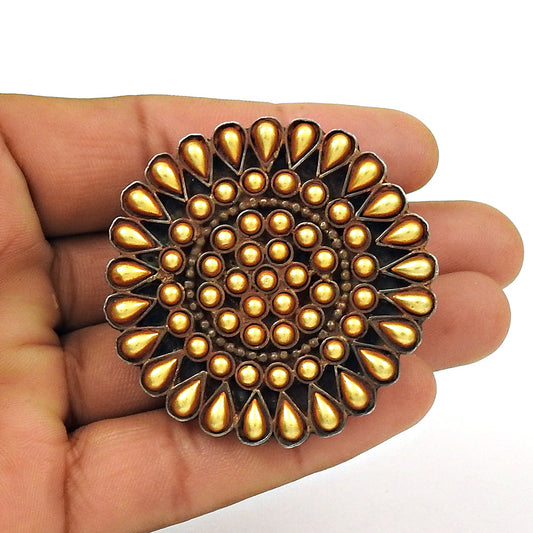 Antique Look Statement Ring Adjustable Ring Solid 925 Sterling Silver Jewelry E2