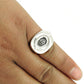 Vintage Look Statement Ring Solid 925 Sterling Silver Elegant Jewelry E5