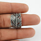 Indian Artisan Jewelry 925 Solid Sterling Silver Statement Leaf Ring