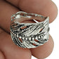 Indian Artisan Jewelry 925 Solid Sterling Silver Statement Leaf Ring