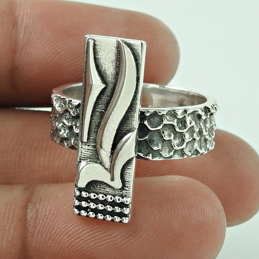 Cocktail Geometric Ring 925 Solid Sterling Silver Handmade Jewelry