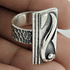 Cocktail Geometric Ring 925 Solid Sterling Silver Handmade Indian Jewelry