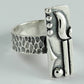 925 Sterling Silver Handcrafted Jewelry Band Geometric Ring