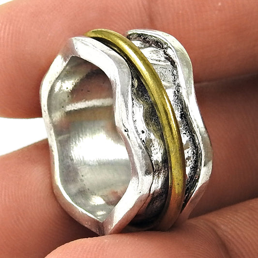 Band Ring 925 Solid Sterling Silver Handmade Indian Jewelry B1