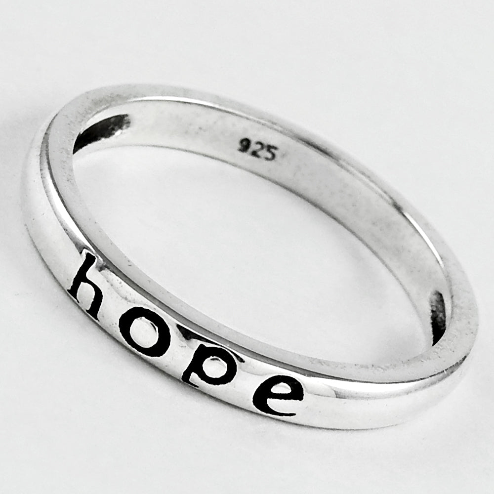 Indian Artisan Jewelry 925 Solid Sterling Silver Cocktail Hope Ring