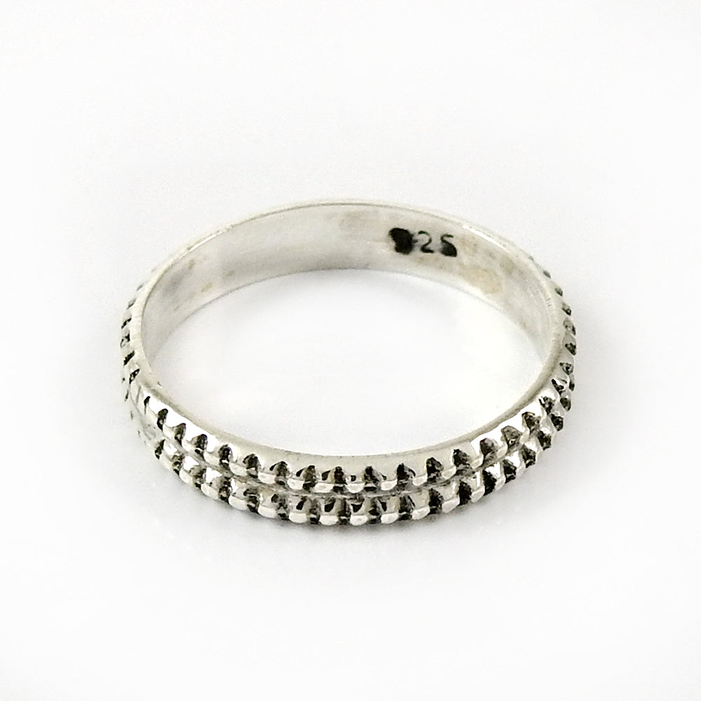 Gift Jewelry for Her 925 Solid Sterling Silver Band Ring O17