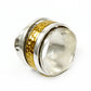 Spinner Ring Gold Plated Solid 925 Sterling Silver Handmade Jewelry