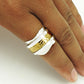 Spinner Ring Gold Plated Solid 925 Sterling Silver Handmade Jewelry