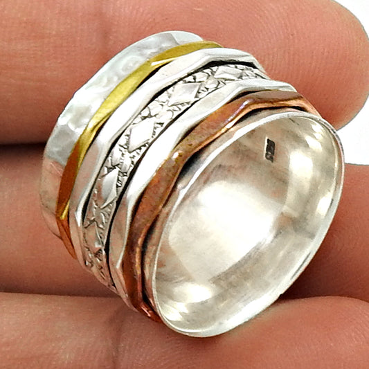 Artisan 925 Solid Sterling Silver Jewelry Band Ring Y30