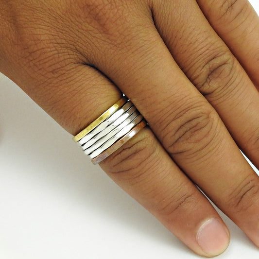 Band Ring 925 Solid Sterling Silver Handmade Indian Jewelry B31