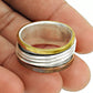 Solid 925 Sterling Silver Handmade Spinner Ring Band Jewelry B5