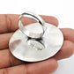 925 Sterling Silver Adjustable Cocktail Ring Handcrafted Jewelry