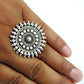 Indian Artisan Solid 925 Sterling Silver Adjustable Ring