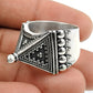 Indian Handmade 925 Solid Sterling Silver Artisan Adjustable Ring