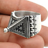 Indian Handmade 925 Solid Sterling Silver Artisan Adjustable Ring