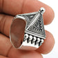 Indian Handmade 925 Solid Sterling Silver Artisan Adjustable Ring