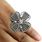 925 Solid Sterling Silver Indian Artisan Statement Ring Jewelry