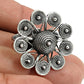 925 Sterling Silver Flower Ring Handcrafted Band Jewelry