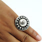 Cocktail Ring 925 Solid Sterling Silver Handmade Indian Jewelry B1