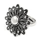 Cocktail Flower Ring 925 Solid Sterling Silver Handmade Indian Jewelry