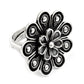 Indian Artisan 925 Solid Sterling Silver Statement Flower Ring