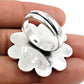 Indian Artisan 925 Solid Sterling Silver Statement Flower Ring