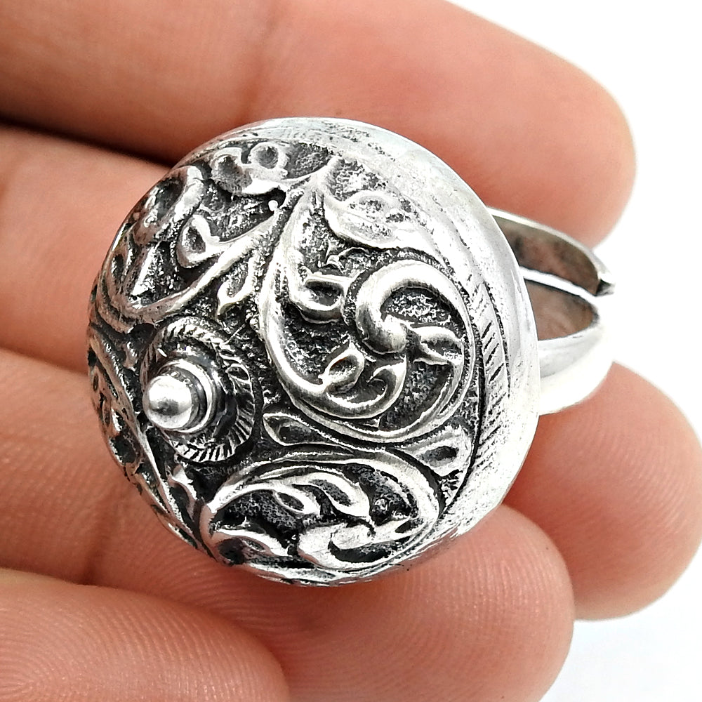 Band Ring 925 Solid Sterling Silver Handmade Indian Jewelry