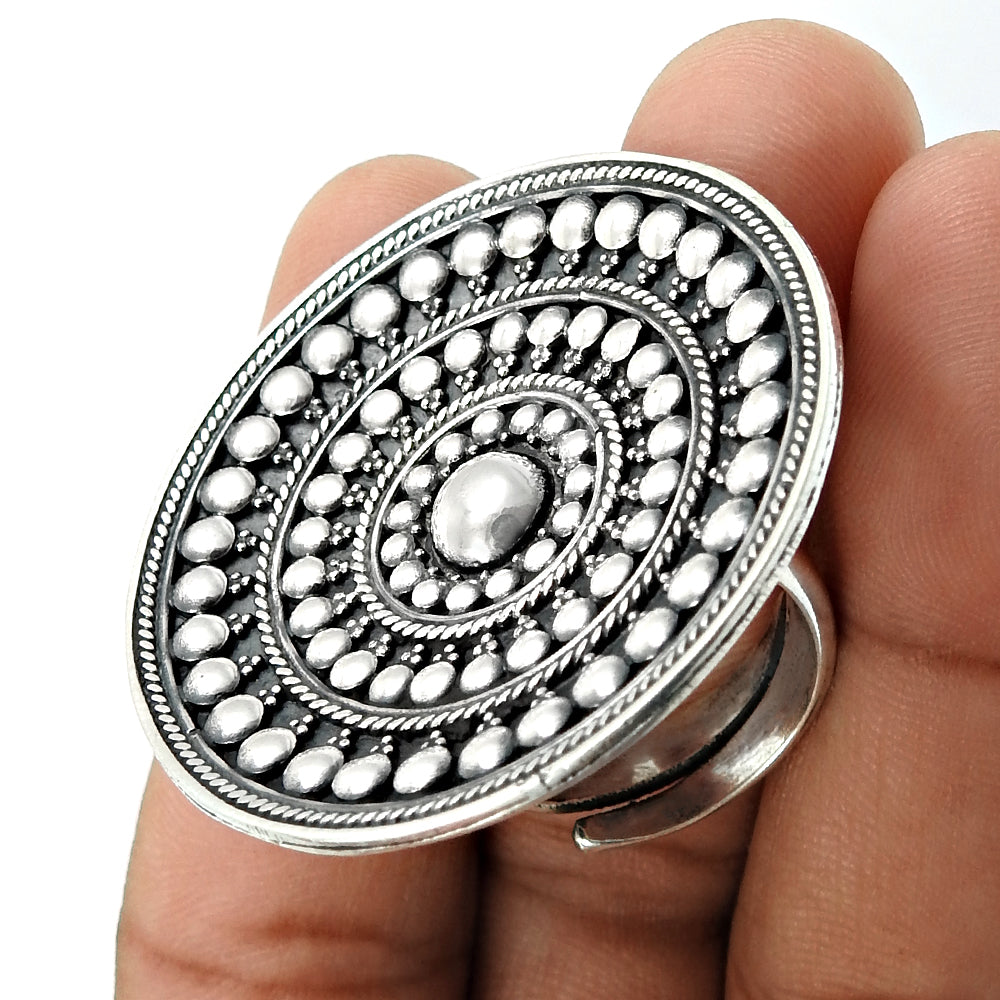 Band Ring 925 Solid Sterling Silver Handmade Indian Jewelry B3