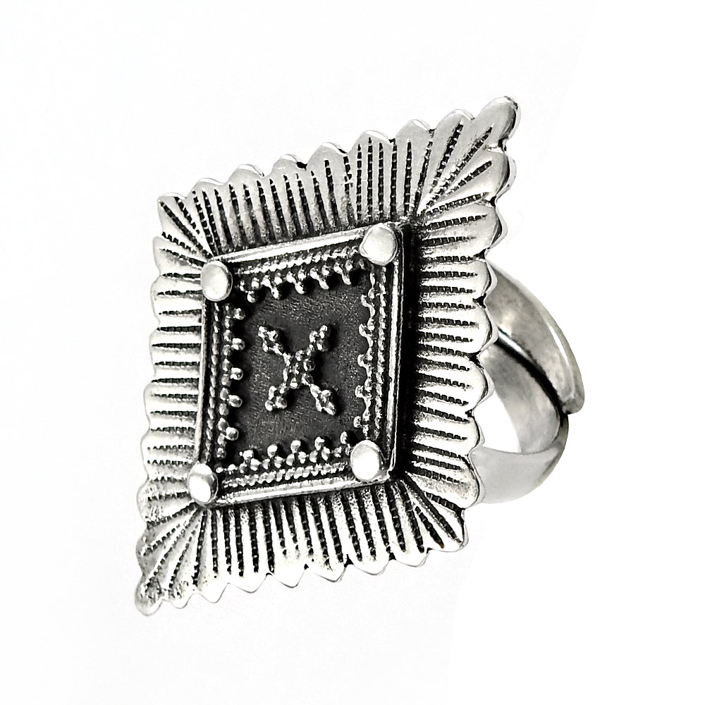 Handmade Indian Jewelry 925 Solid Sterling Silver Cocktail Ring Q2