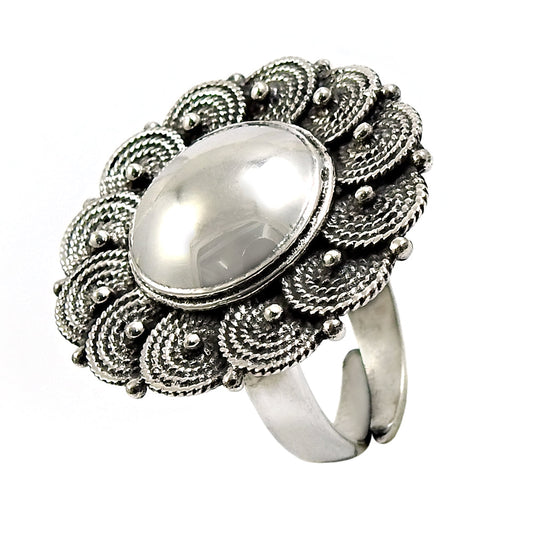 Statement Ring 925 Solid Sterling Silver Handmade Indian Jewelry B3