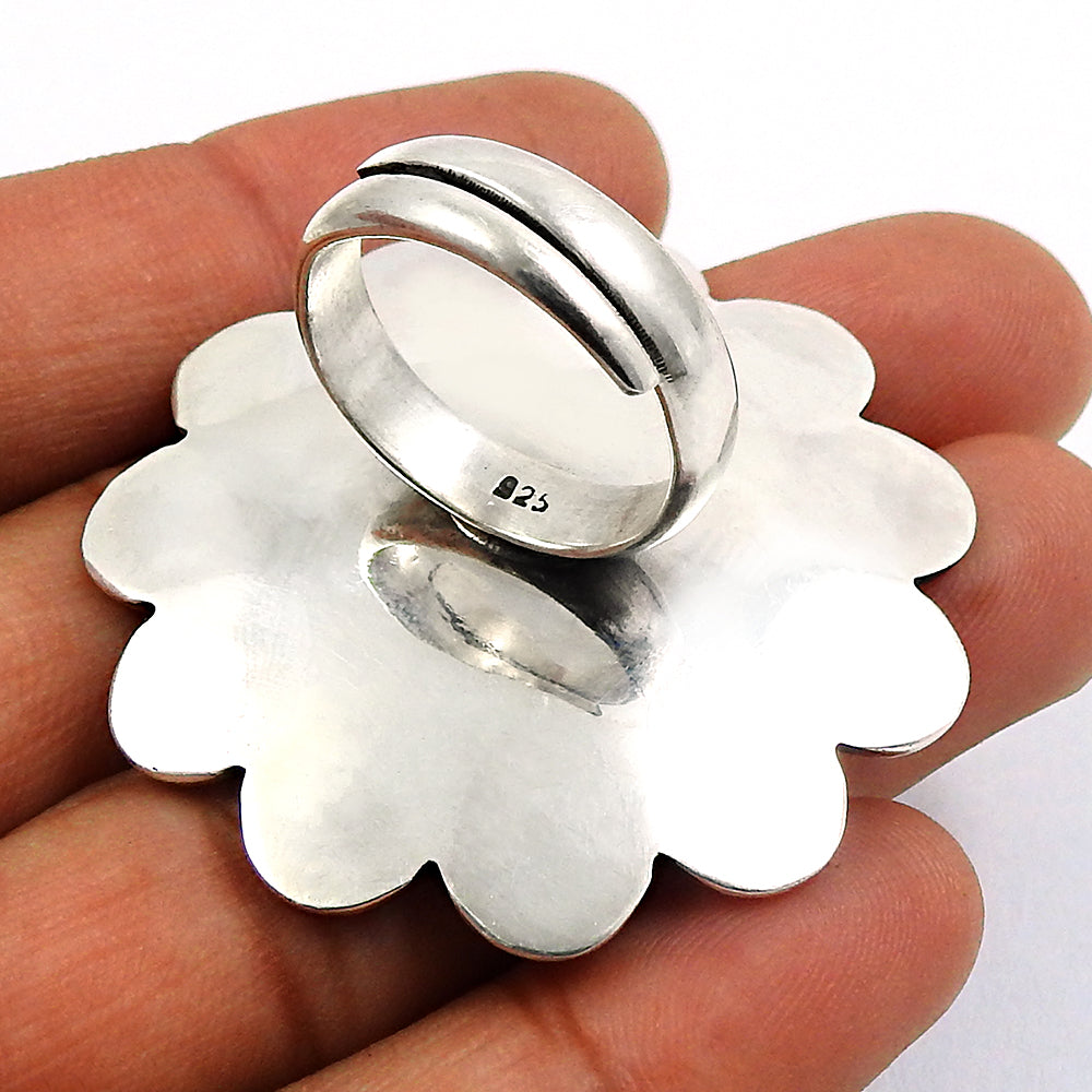 Solid 925 Sterling Silver Antique Look Artisan Ring